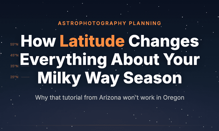 How Latitude Changes Everything About Your Milky Way Season